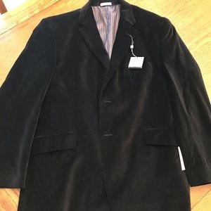 Madison black velvet suit jacket - 46R